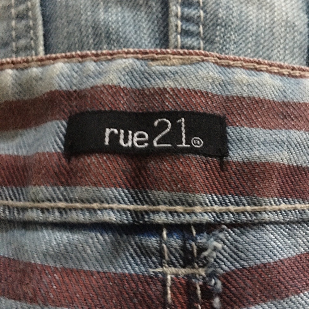 Rue 21 red white and blue Jean shorts size 11/12
